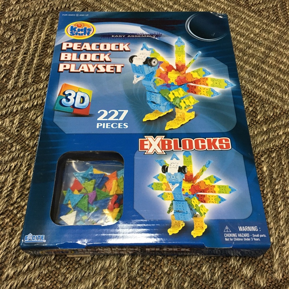 SOLD 🛑Building Blocks EXblocks Peacock Block Set